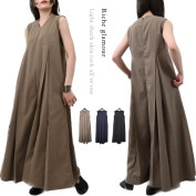 レディース ライトシャークスキン タックオールインワン 31063|ワンピース・サロペット|↓大人アイテムで探す（大人ブランド）↓