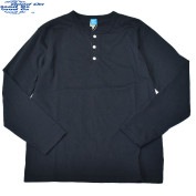 グッドオン GOODON ロングスリーブヘンリーＴシャツ ブラック 1601|グッドオン