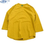 グッドオン GOODON ベースボールＴシャツ 七分丈 バナナイエロー 601|グッドオン