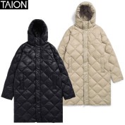TAION タイオン シティ フード ロングダウンジャケット TAION-106COCI
