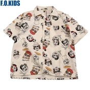 エフオーキッズ F.O.KIDS オープンカラーシャツ キナリ 209025
