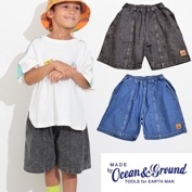 オーシャンアンドグラウンド タックデニムワイドショーツ 4517201|パンツ・ボトムス|オーシャン&グラウンド