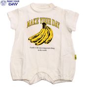 メイクユアデイ MAKEYOURDAY バナナ半袖Tシャツ ロンパース OW 520406|メイクユアデイ