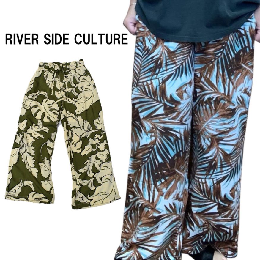 リバーサイドカルチャー RIVER SIDE CULTURE レーヨンリーフパンツ 25853244