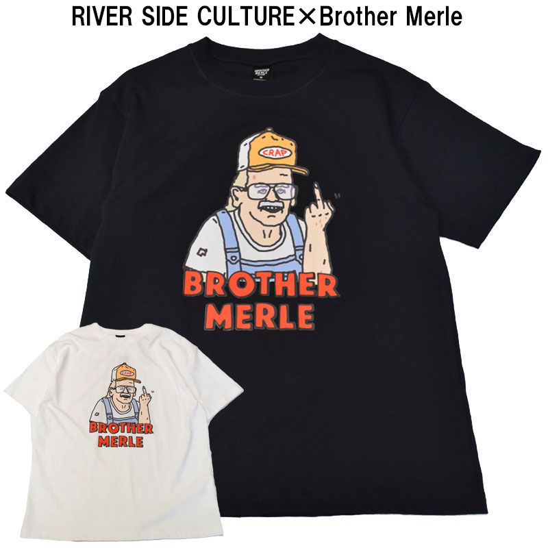 リバーサイドカルチャー RIVERSIDECULTURE ブラザーマール コラボTシャツ FU●K じいちゃん