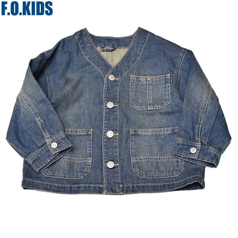 エフオーキッズ FOKIDS カバーオール エイジング加工 402025