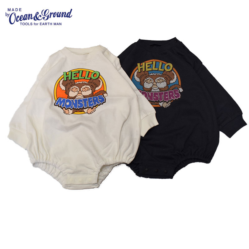 オーシャンアンドグラウンド HELLO MONSTERS プリントボディーシャツ 4520301