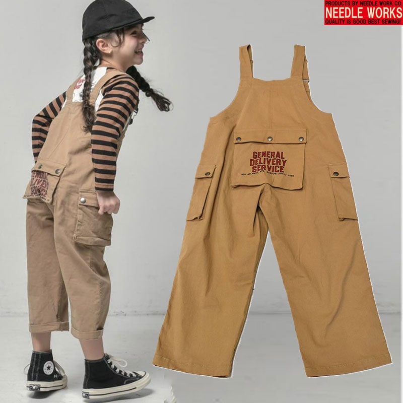 ニードルワークス NEEDLE WORKS ストレッチチノカーゴサロペット ベージュ 2225111