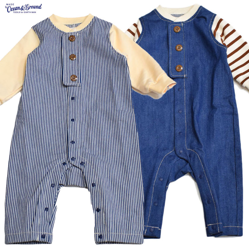 ラステラ La stella デニムレイヤードロンパース 3520503