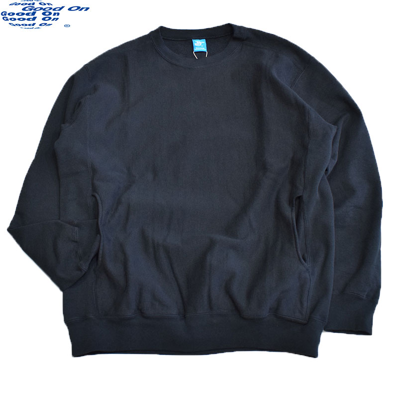 グッドオン GOODON ヘビークルースウェット ブラック GOBW1912