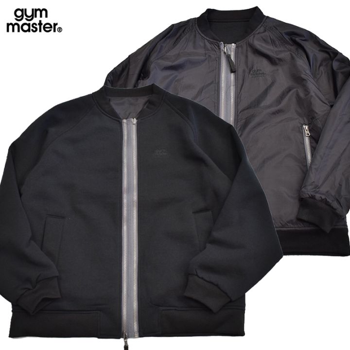 ジムマスター GYMMASTER 12oz ヘビー裏起毛スウェットＲＶダブルジップジャケット ブラック 633701