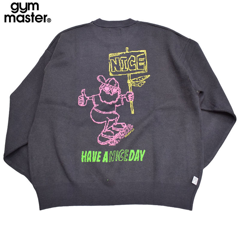 ジムマスター GYMMASTER ジャガードニット NICE クルーネック 621795