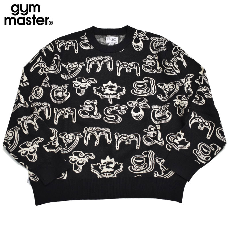 ジムマスター GYMMASTER ジャガードニット gym monster クルーネック 621798