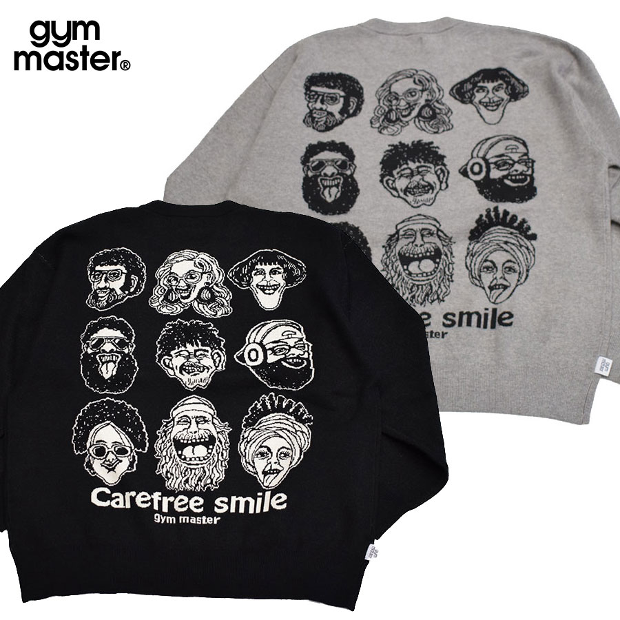 ジムマスター GYMMASTER ジャガードニット carefree smile クルーネック 621792