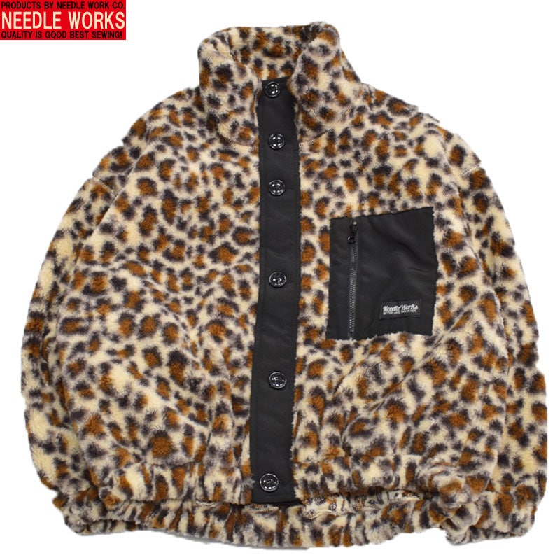 ニードルワークス NEEDLEWORKS レオパードフリースジャンバー 2225200