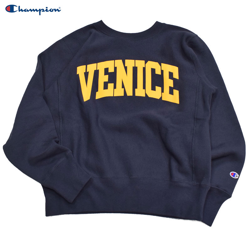 チャンピオン CHAMPION リバースウィーブ クルーネックスウェットシャツ C3-C022 Dネイビー