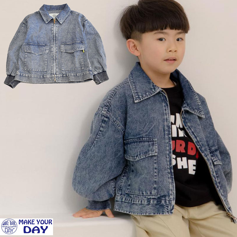 メイクユアデイ MAKEYOURDAY デニムブルゾン 610204