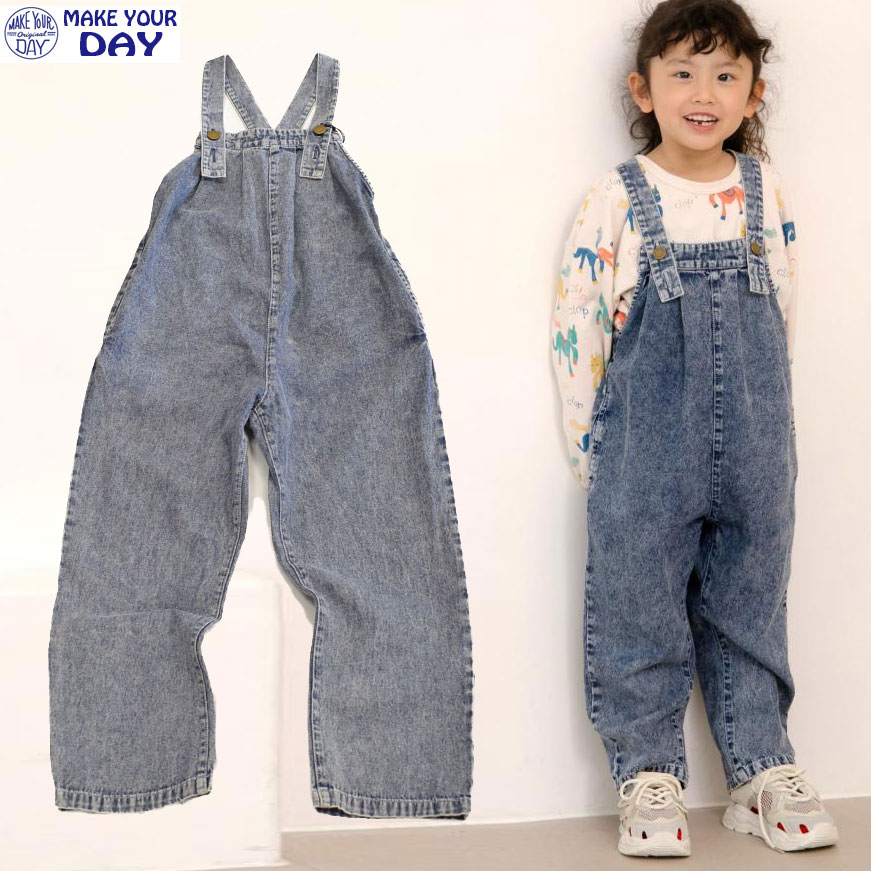 メイクユアデイ MAKEYOURDAY ワイドサロペットパンツ 610312