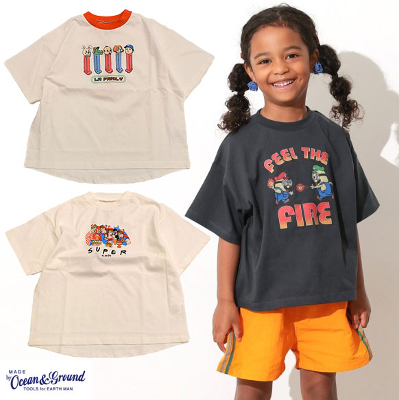 オーシャンアンドグラウンド FUN! FUN! FUN! プリントTシャツ 4616102