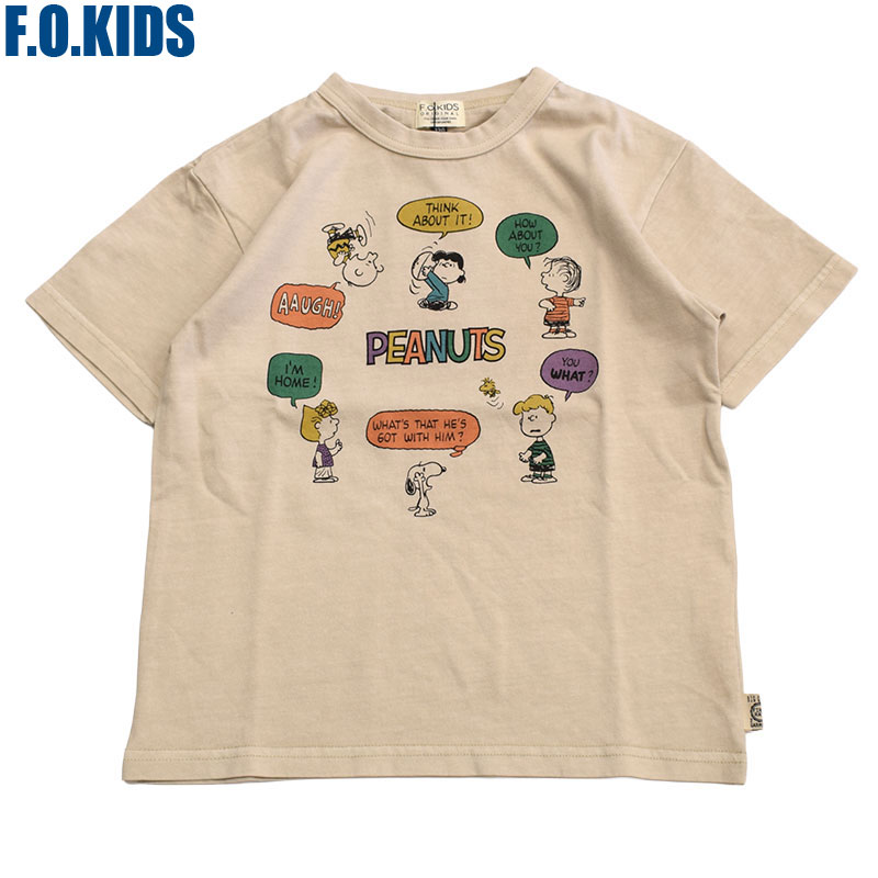 エフオーキッズ FOKIDS PEANUTS 半袖Tシャツ 207036
