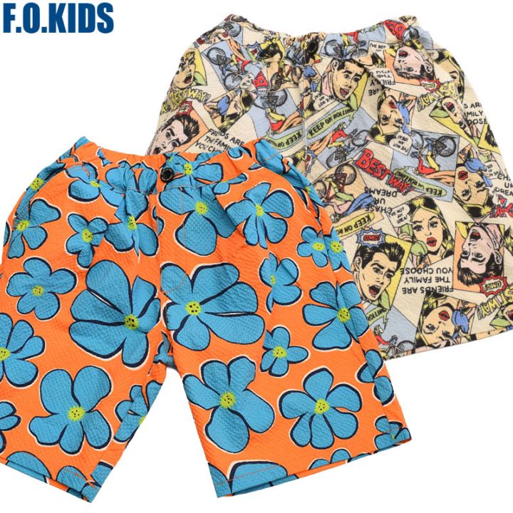 エフオーキッズ F.O.KIDS 総柄ハーフパンツ 223046
