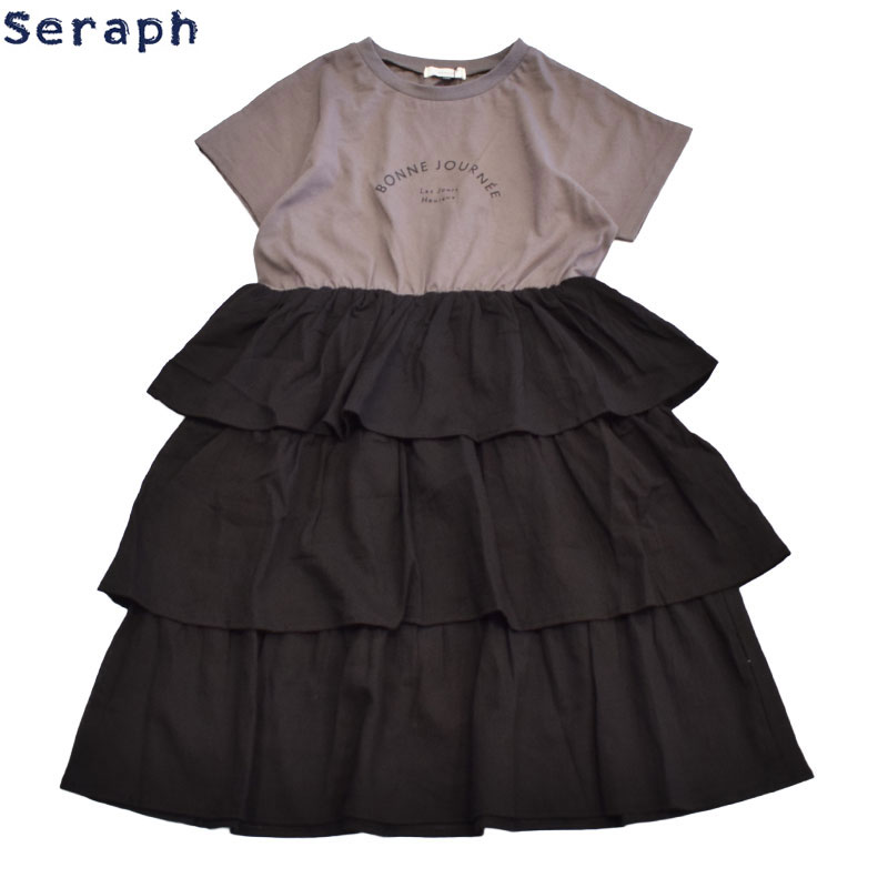 セラフ SERAPH ティアードドッキングワンピース 217066