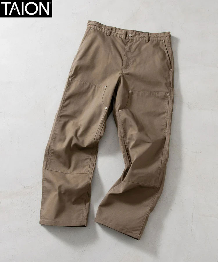 TAION ノンダウン ワーク パンツ コットンダックキャンバス OV 136PTNDWK-DC