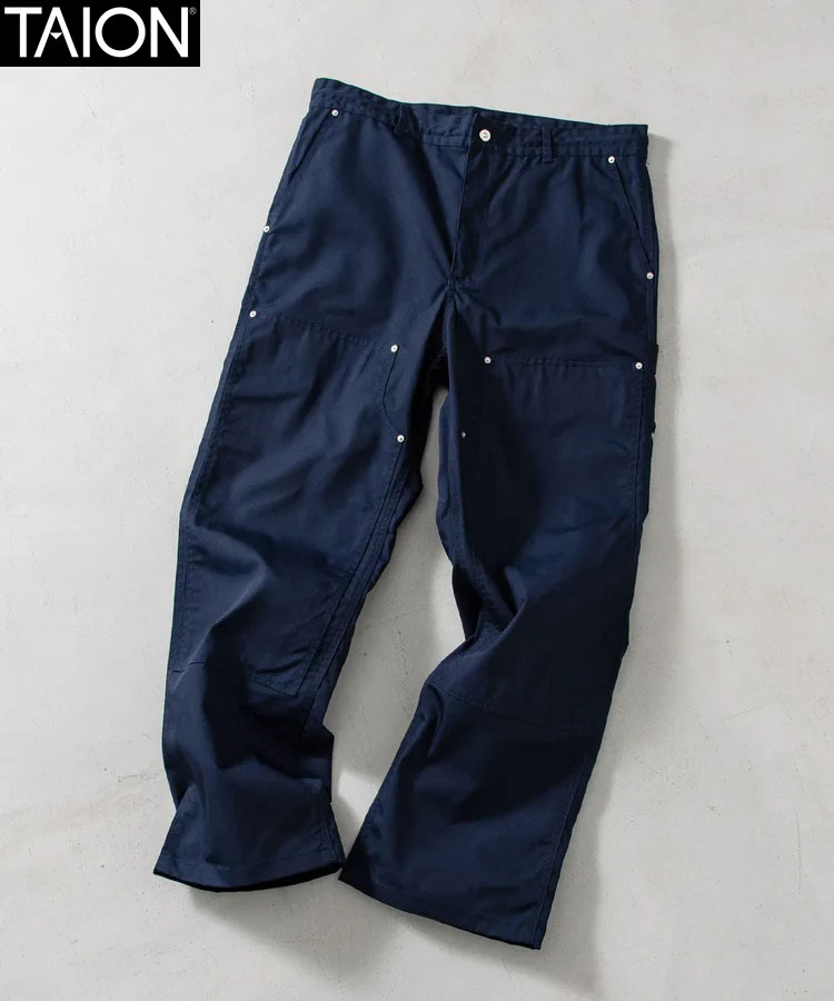 タイオン TAION ノンダウン ワーク パンツ コットンダックキャンバス NV 136PTNDWK-DC