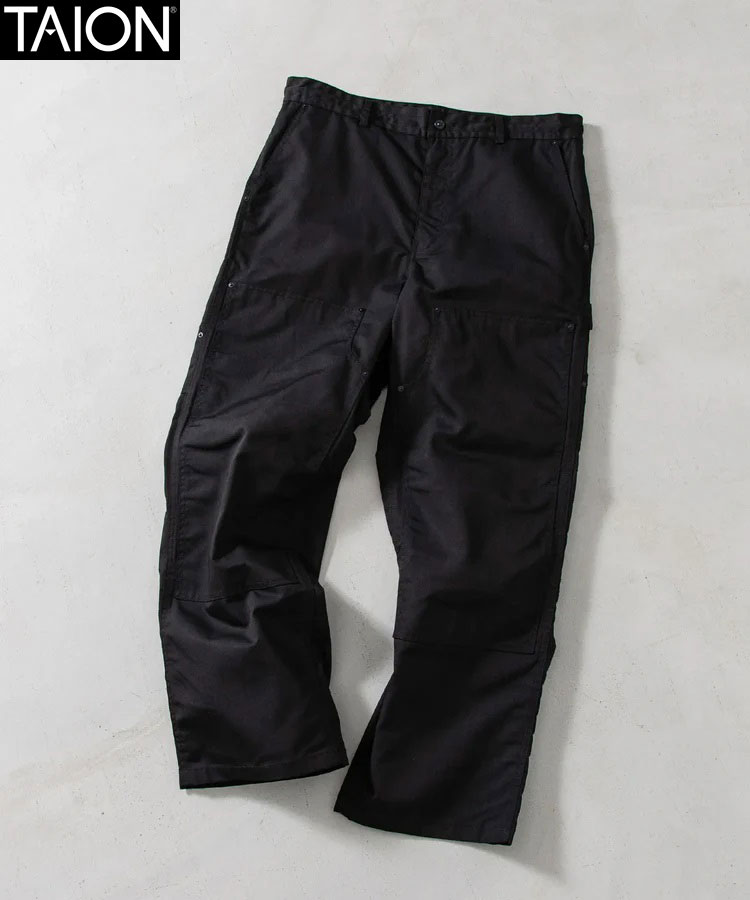 タイオン TAION ノンダウン ワーク パンツ コットンダックキャンバス BK 136PTNDWK-DC