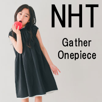 NHT エヌエイチティー ギャザー ワンピース 560833