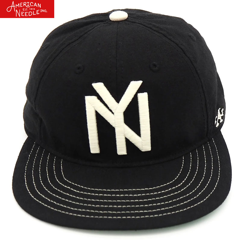アメリカンニードル AMERICAN NEEDLE ベースボールキャップ Negro League ニューヨーク・ブラックヤンキース smu700b-nby