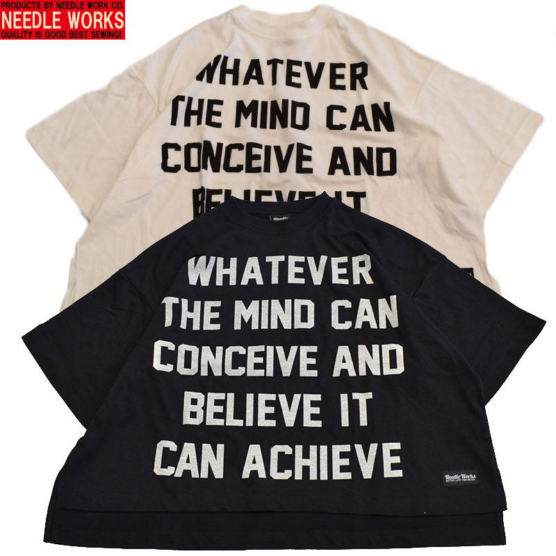 ニードルワークス NEEDLE WORKS TC天竺BIGロゴTシャツ 2126310