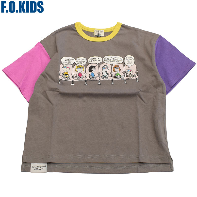 エフオーキッズ FOKIDS PEANUTS ステッチアートTシャツ 307026