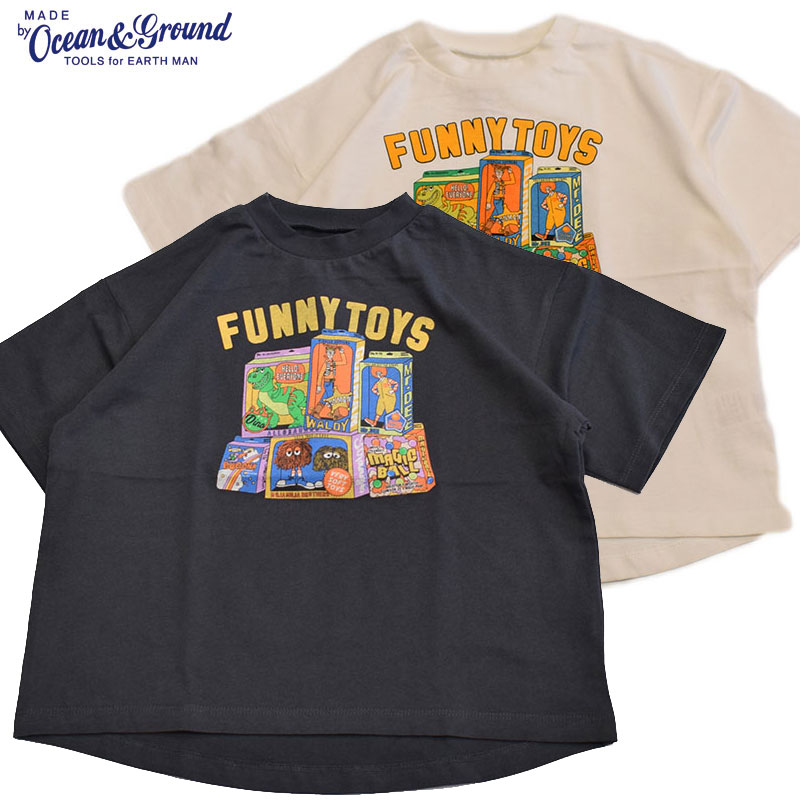 オーシャンアンドグラウンド FUNNY TOYS プリントTシャツ 4636102