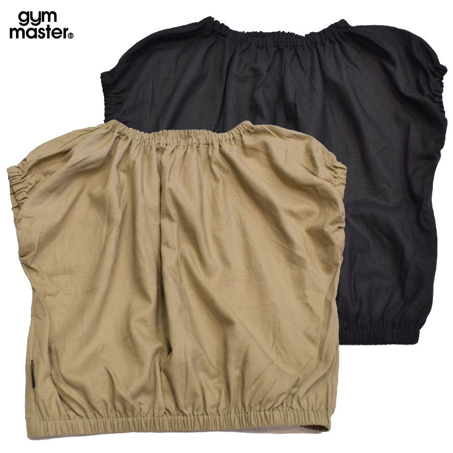 ジムマスター GYMMASTER 麻レーヨンフレンチスリーブブラウス 721743