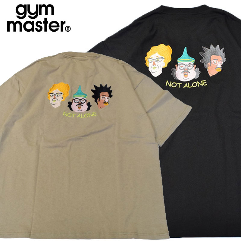 GYMMASTER ジムマスター 7.4oz NOT ALONE 刺繍ビッグTシャツ 721711