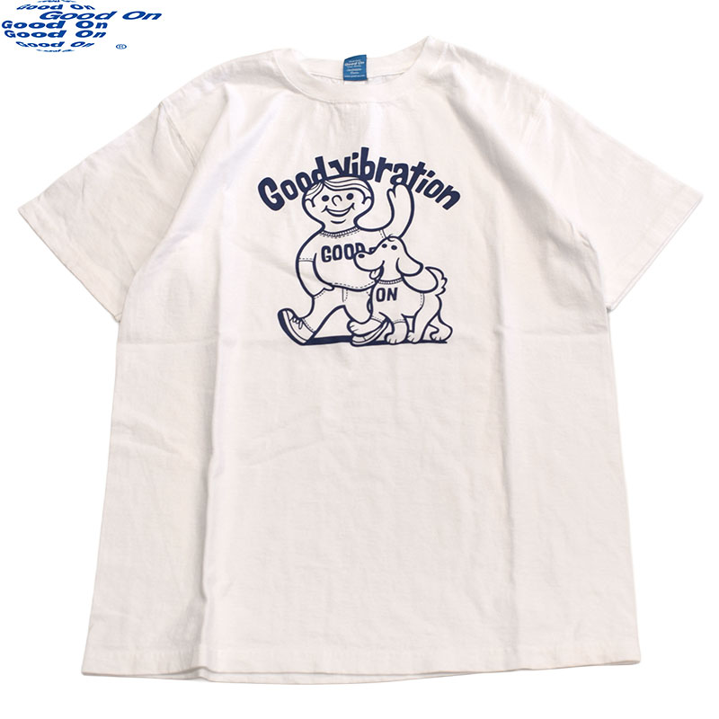グッドオン GOODON GOOD VIBRATION Tシャツ ホワイト 1336