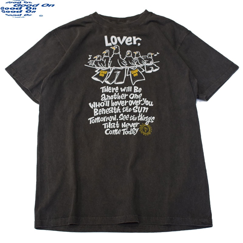 グッドオン GOODON 3バードショートスリーブ Tシャツ Pブラック 1289