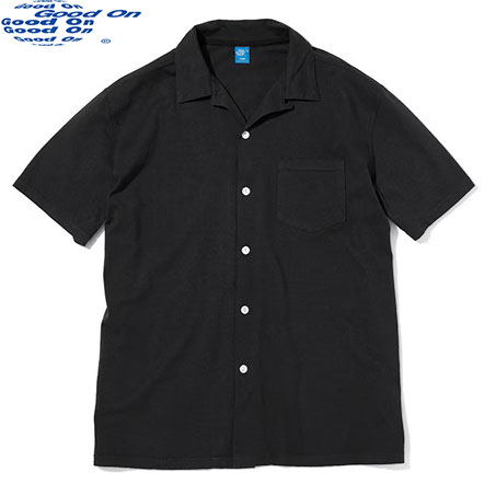 グッドオン GOODON ショートスリーブオープンTシャツ BK 1605
