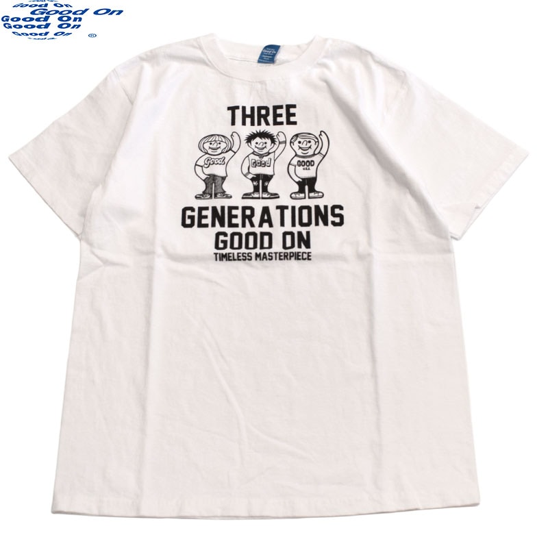 グッドオン GOODON 3ジェネレーション 半袖Tシャツ 1241 WT