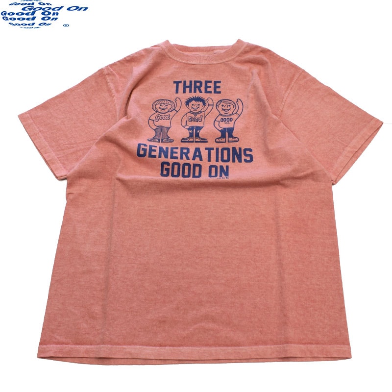 グッドオン GOODON 3ジェネレーション 半袖Tシャツ 1241 コーラル