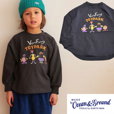 オーシャンアンドグラウンド SPRING DOLL プリントロングTシャツ 4626001