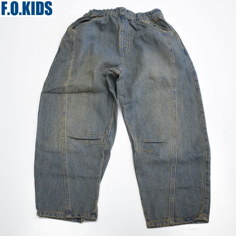 FOKIDS エフオーキッズ バレルレッグデニムパンツ NB 421136