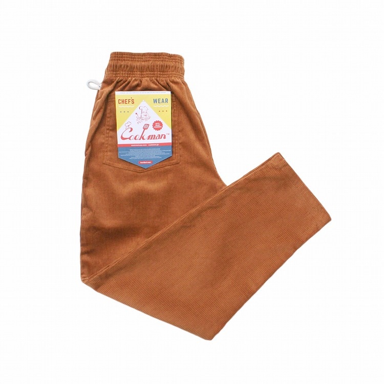 クックマン COOKMAN シェフパンツ コーデュロイ ブラウン231-33818