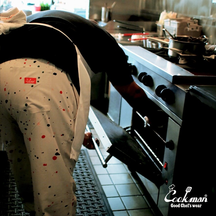 クックマン COOKMAN シェフパンツ ソーススプラッシュ ベージュ