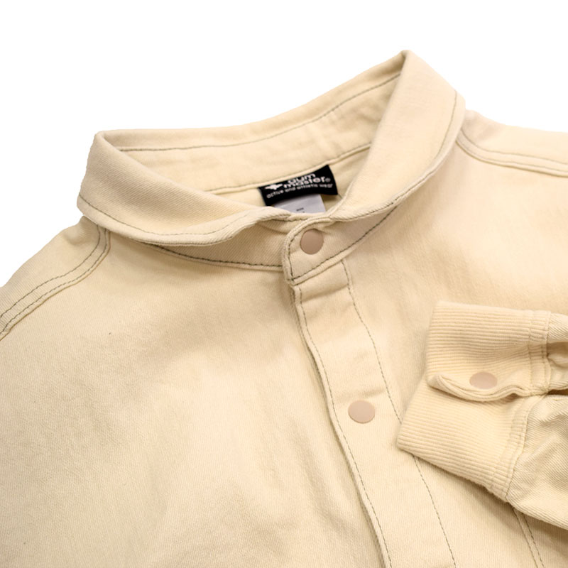 ジムマスター GYMMASTER 10ozストレッチデニム カツラギシャツジャケット ナチュラル G221718