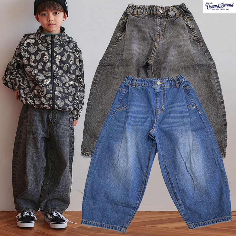 オーシャンアンドグラウンド デニムカーブパンツ 4627002