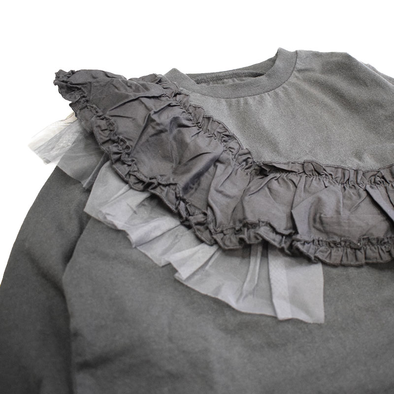 オーシャンアンドグラウンド アシンメトリーフリルTシャツ 4626003