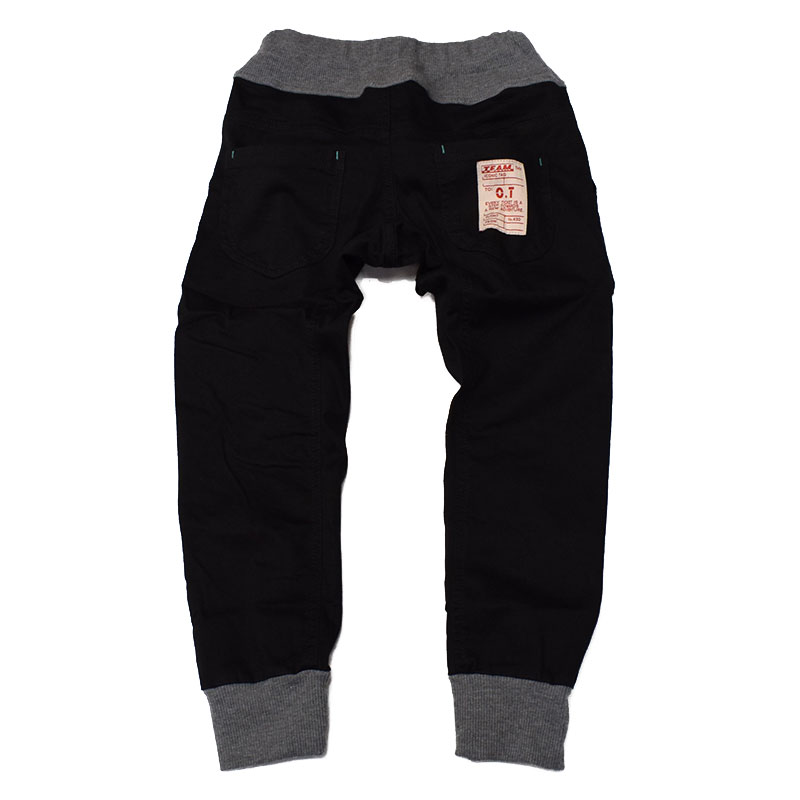 オフィシャルチーム OFFICIAL TEAM ブラックデニムジョガーパンツ 1225232