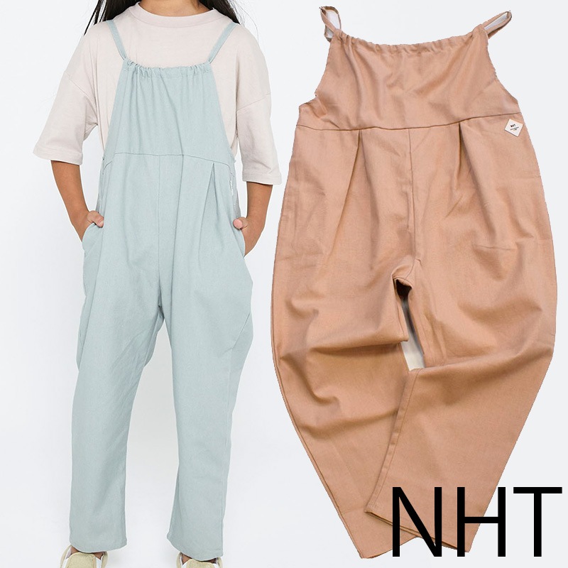 NHT ニコフラート ゆるギャザーサロペット 510835